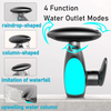 WhaleFlow™ Modern LED Bathroom Faucet – Pull-Out, Hot & Cold, Rotating, Single Handle